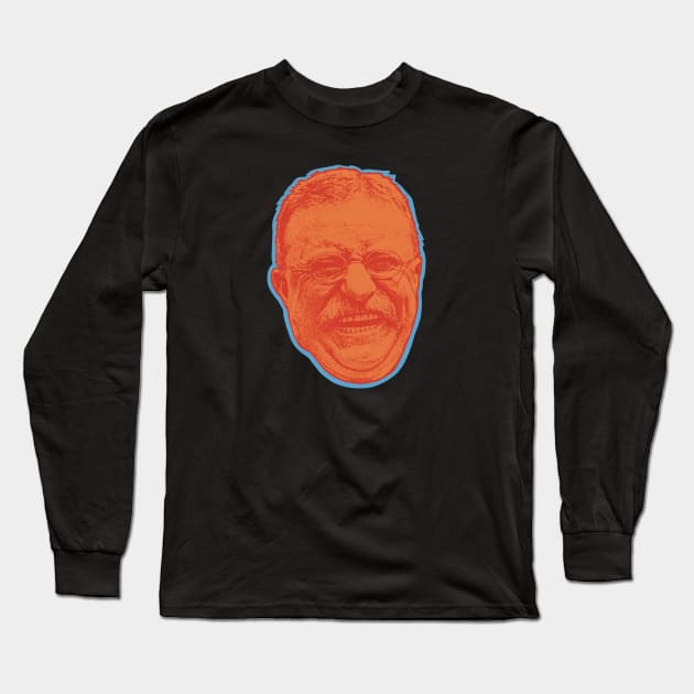 Teddy Roosevelt Long Sleeve T-Shirt by Art from the Blue Room